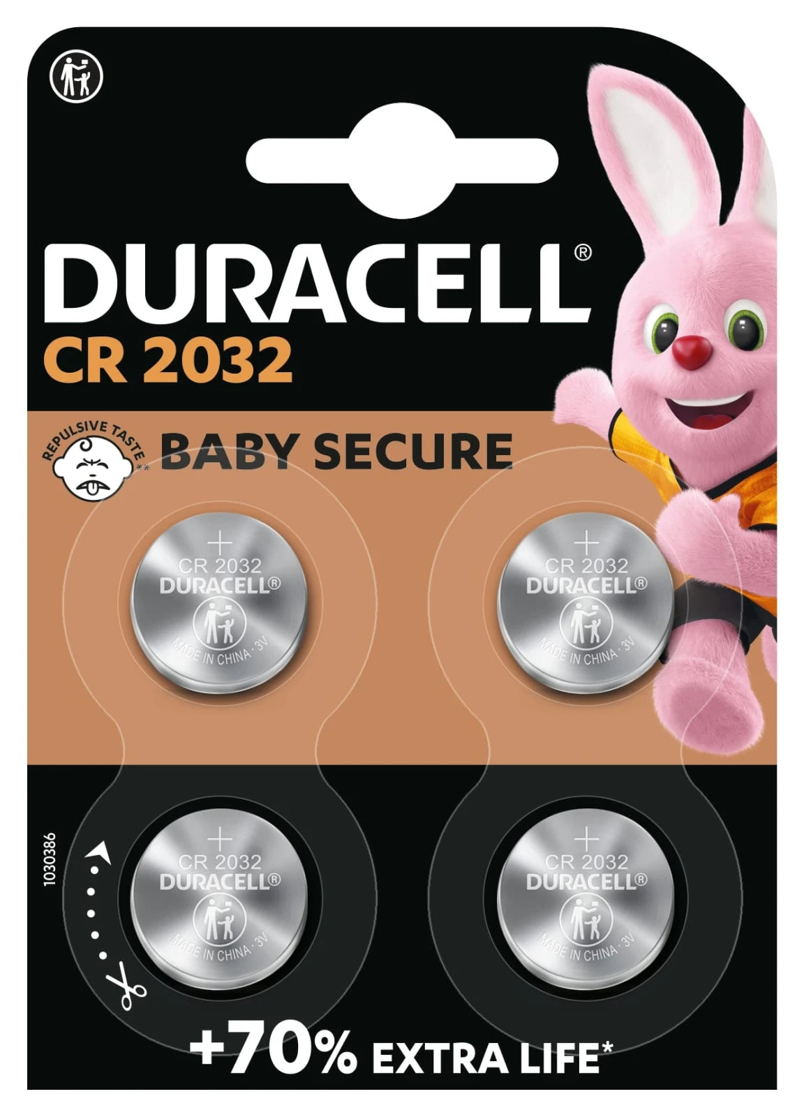 Duracell Knoopcelbatterijen 2032 4st.