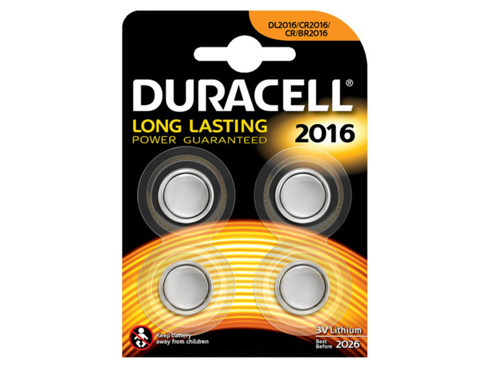 Duracell Knoopcelbatterijen 2016 4st.