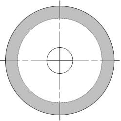 Holprofielkeermes R=6,3 mm, rondom geprofileerd, HW
