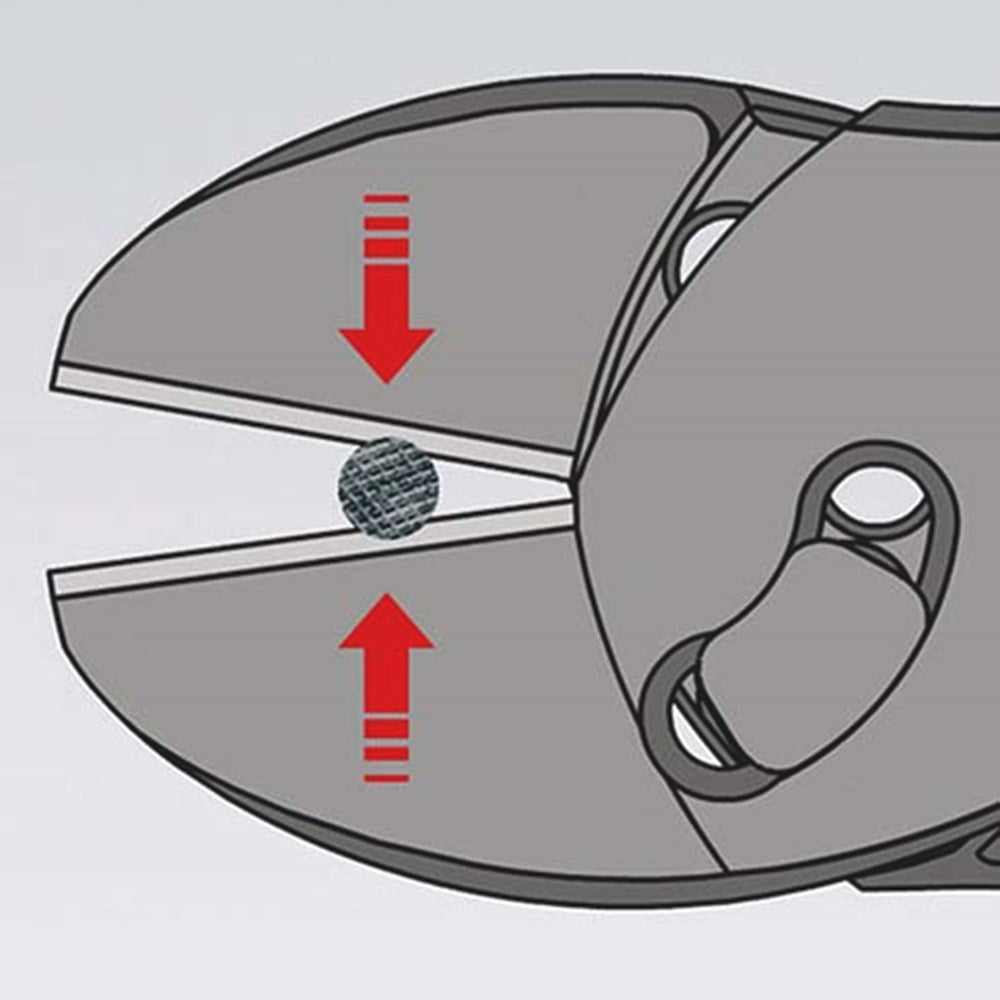KNIPEX 73 71 180 TwinForce® Hoogwaardige zijsnijtangen met kunststof bekleed zwart geatramenteerd 18-5