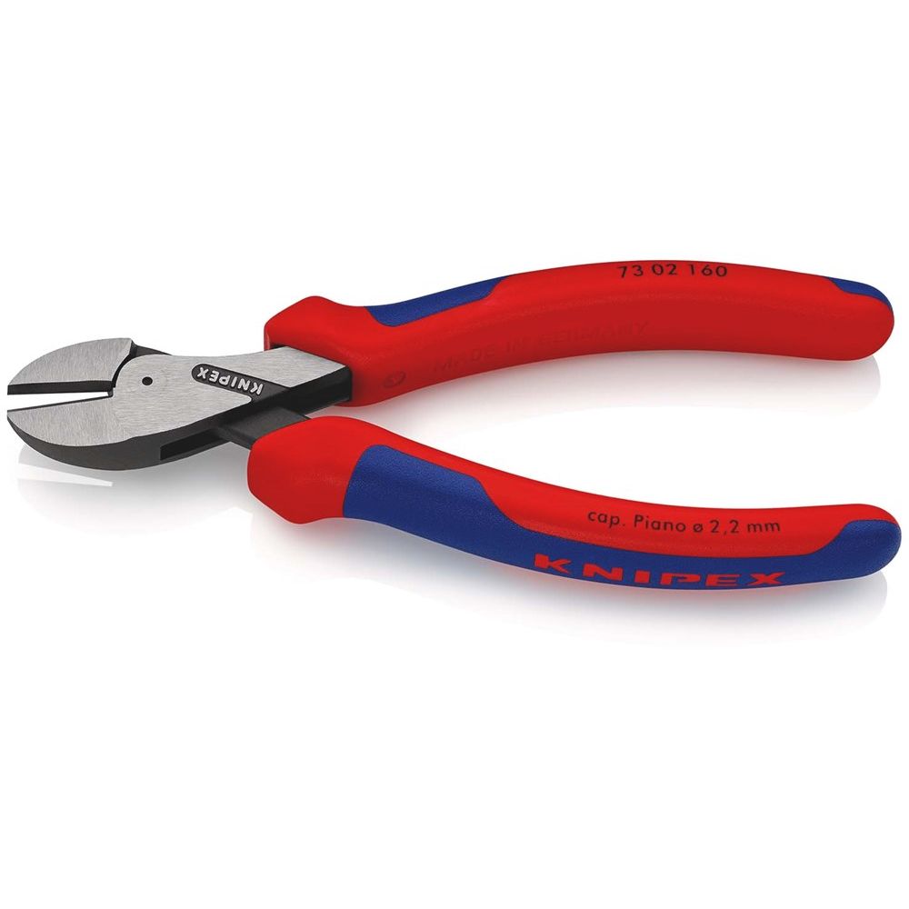 KNIPEX 73 02 160 X-Cut® Compacte zijsnijtang grote krachtoverbrenging met meer-componentengrepen zwa-2
