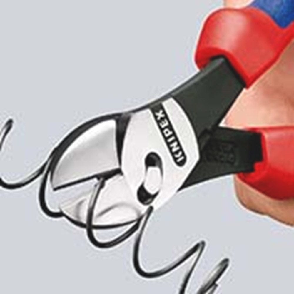 KNIPEX 73 72 180 TwinForce® Hoogwaardige zijsnijtangen met meer-componentengrepen zwart geatramentee-4