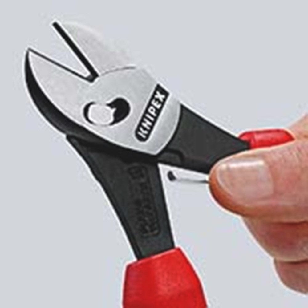 KNIPEX 73 72 180 TwinForce® Hoogwaardige zijsnijtangen met meer-componentengrepen zwart geatramentee-5