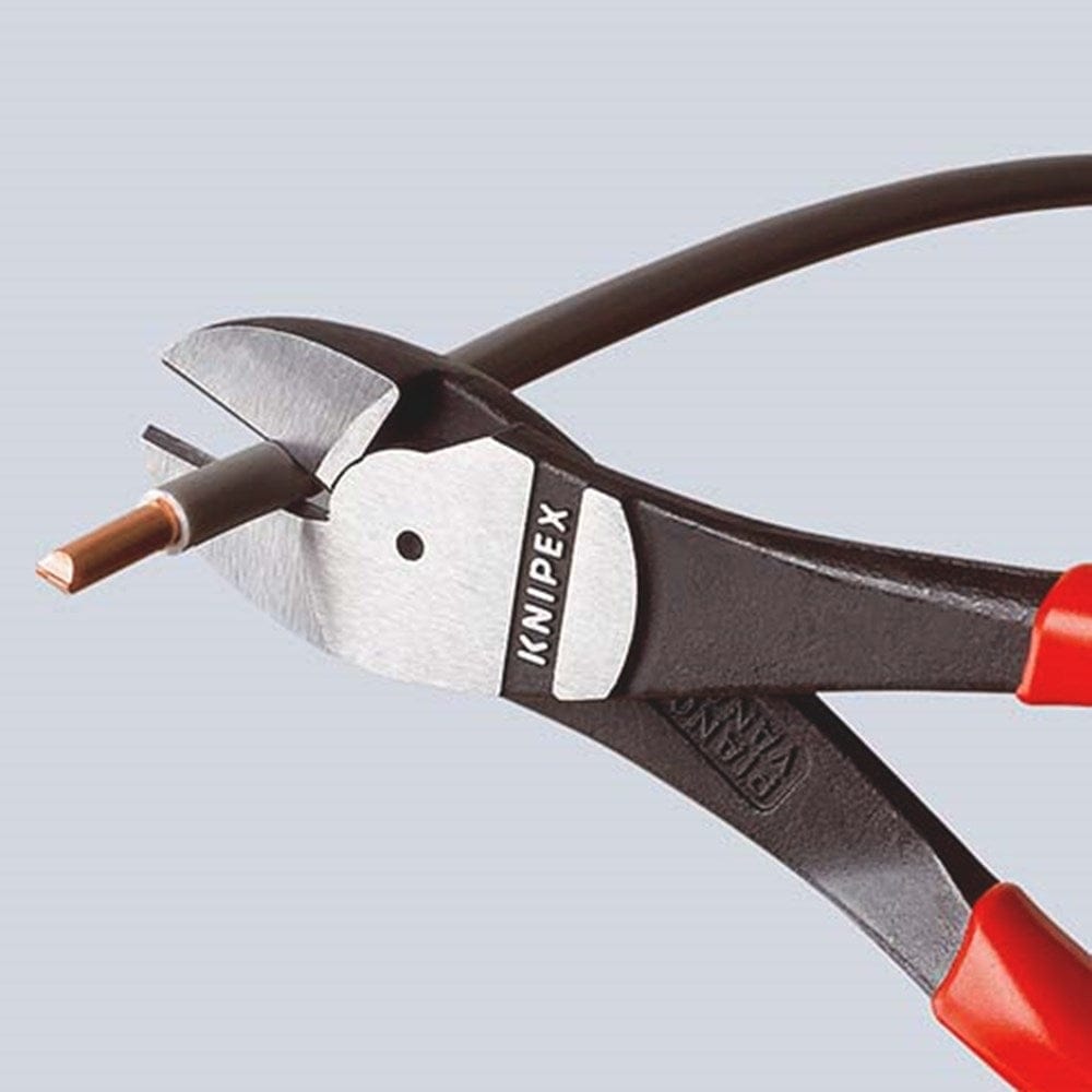 KNIPEX 74 01 160 Kracht-zijsnijtang met kunststof bekleed zwart geatramenteerd 160 mm-4