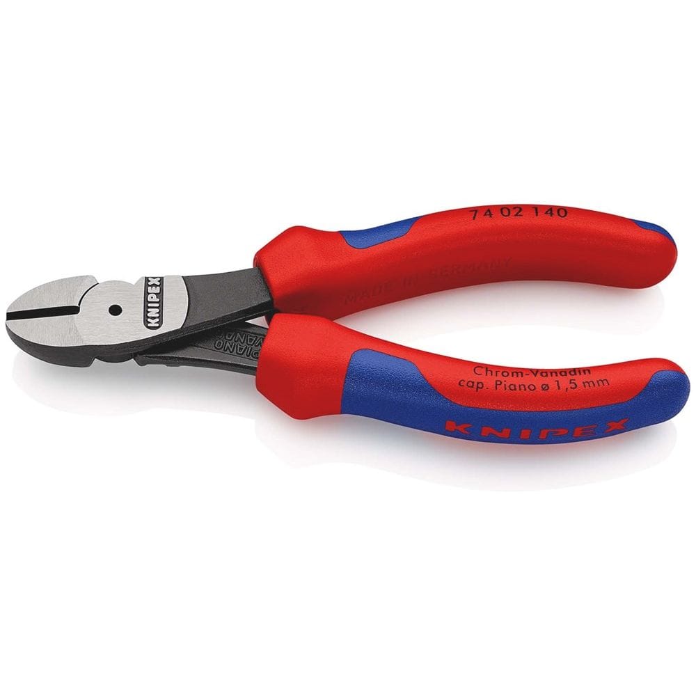 KNIPEX 74 02 140 Kracht-zijsnijtang met meer-componentengrepen zwart geatramenteerd 140 mm-0