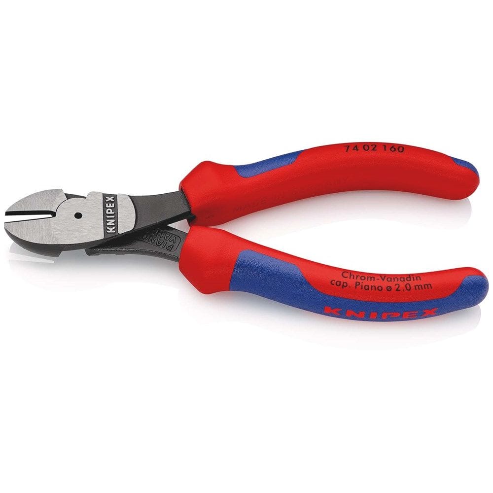 KNIPEX 74 02 160 Kracht-zijsnijtang met meer-componentengrepen zwart geatramenteerd 160 mm-2