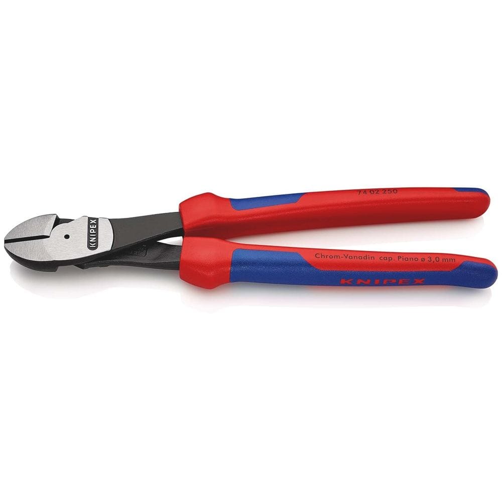 KNIPEX 74 02 250 Kracht-zijsnijtang met meer-componentengrepen zwart geatramenteerd 250 mm-0