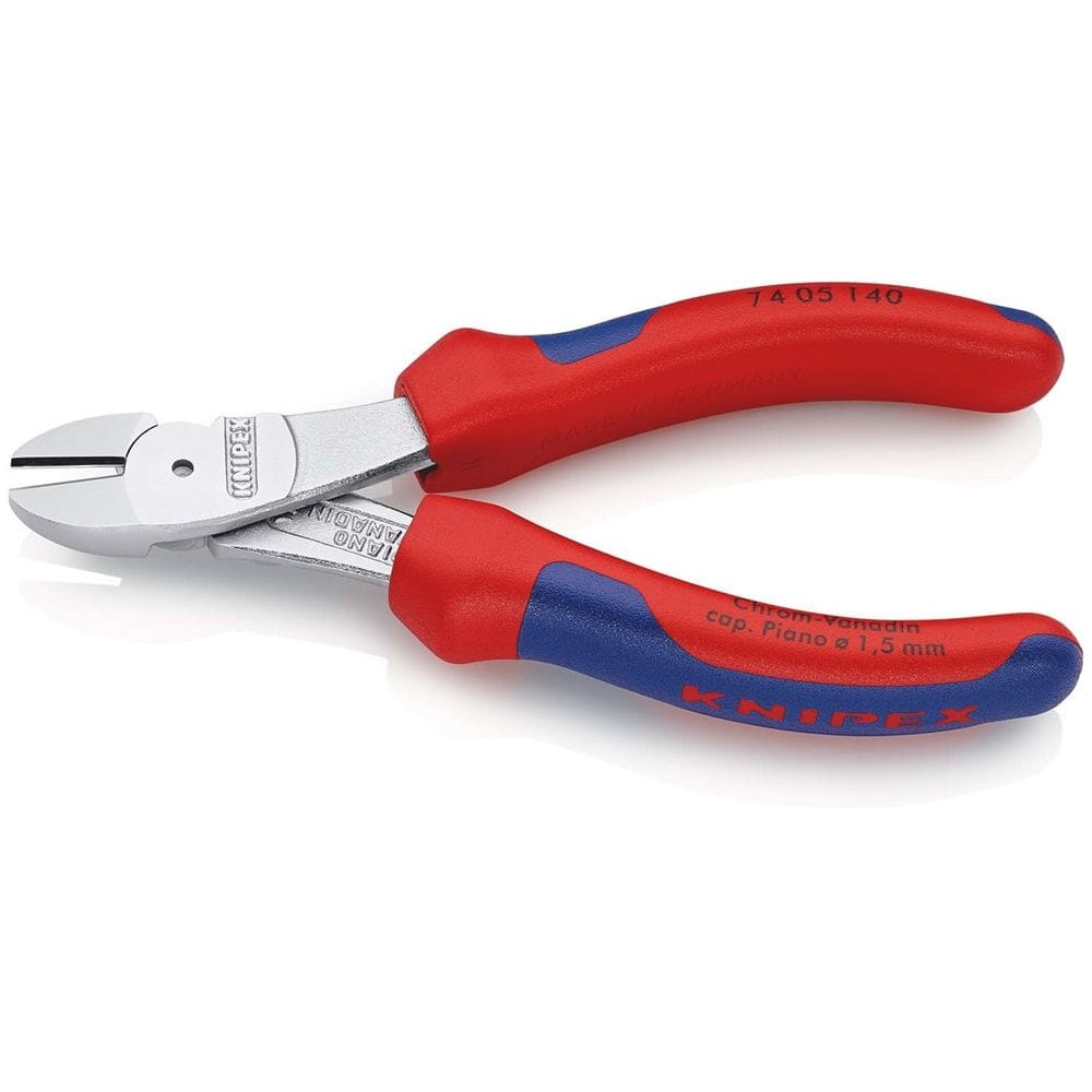 KNIPEX 74 05 140 Kracht-zijsnijtang met meer-componentengrepen verchroomd 140 mm-2