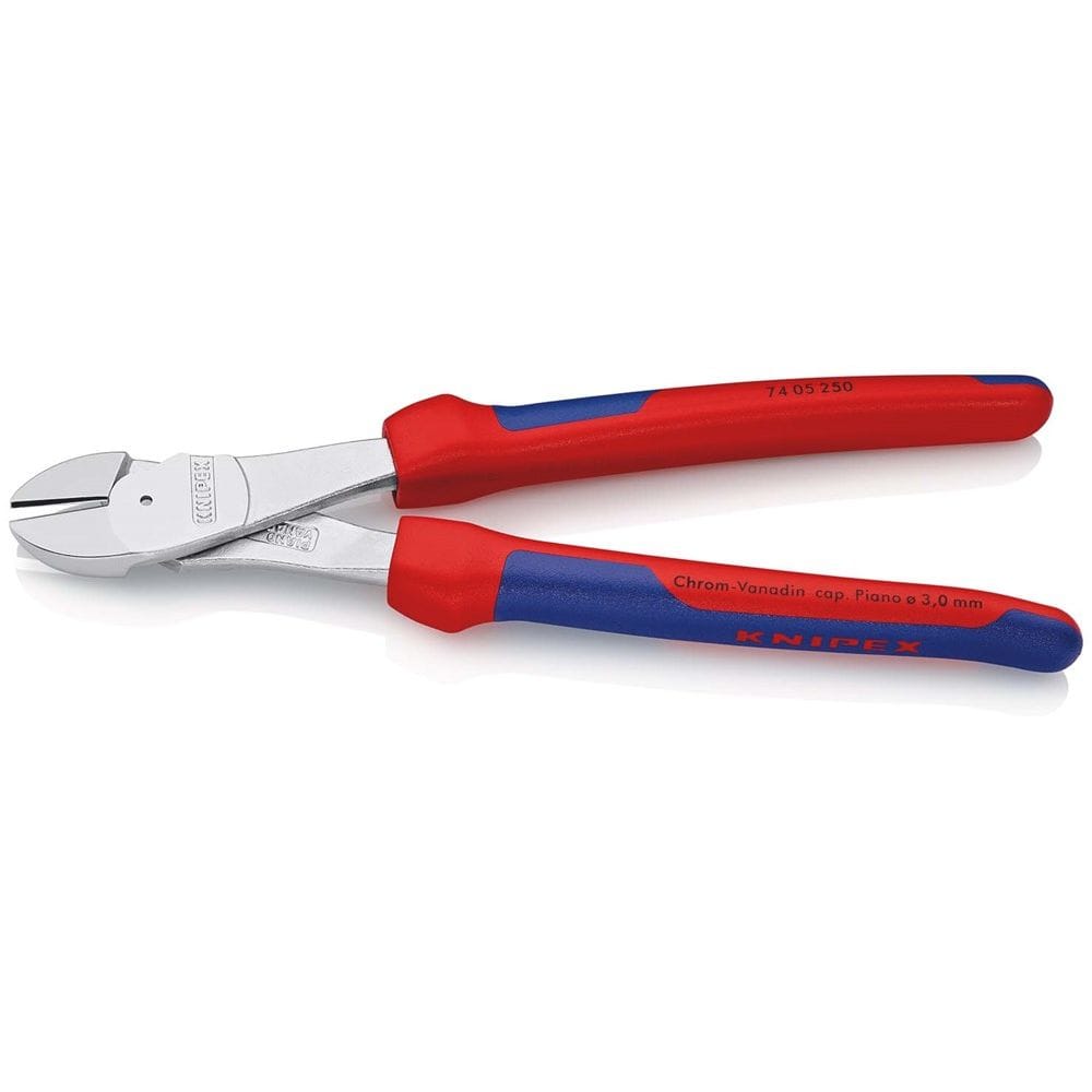 KNIPEX 74 05 250 Kracht-zijsnijtang met meer-componentengrepen verchroomd 250 mm-2