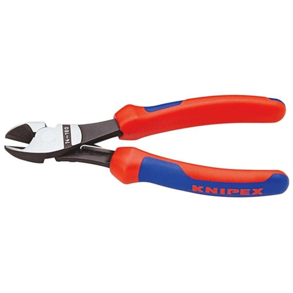 KNIPEX 74 12 180 Kracht-zijsnijtang met meer-componentengrepen zwart geatramenteerd 180 mm-3