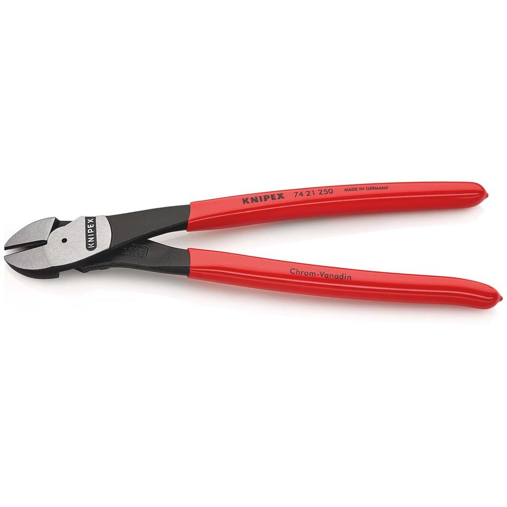 KNIPEX 74 21 250 Kracht-zijsnijtang met kunststof bekleed zwart geatramenteerd 250 mm-2