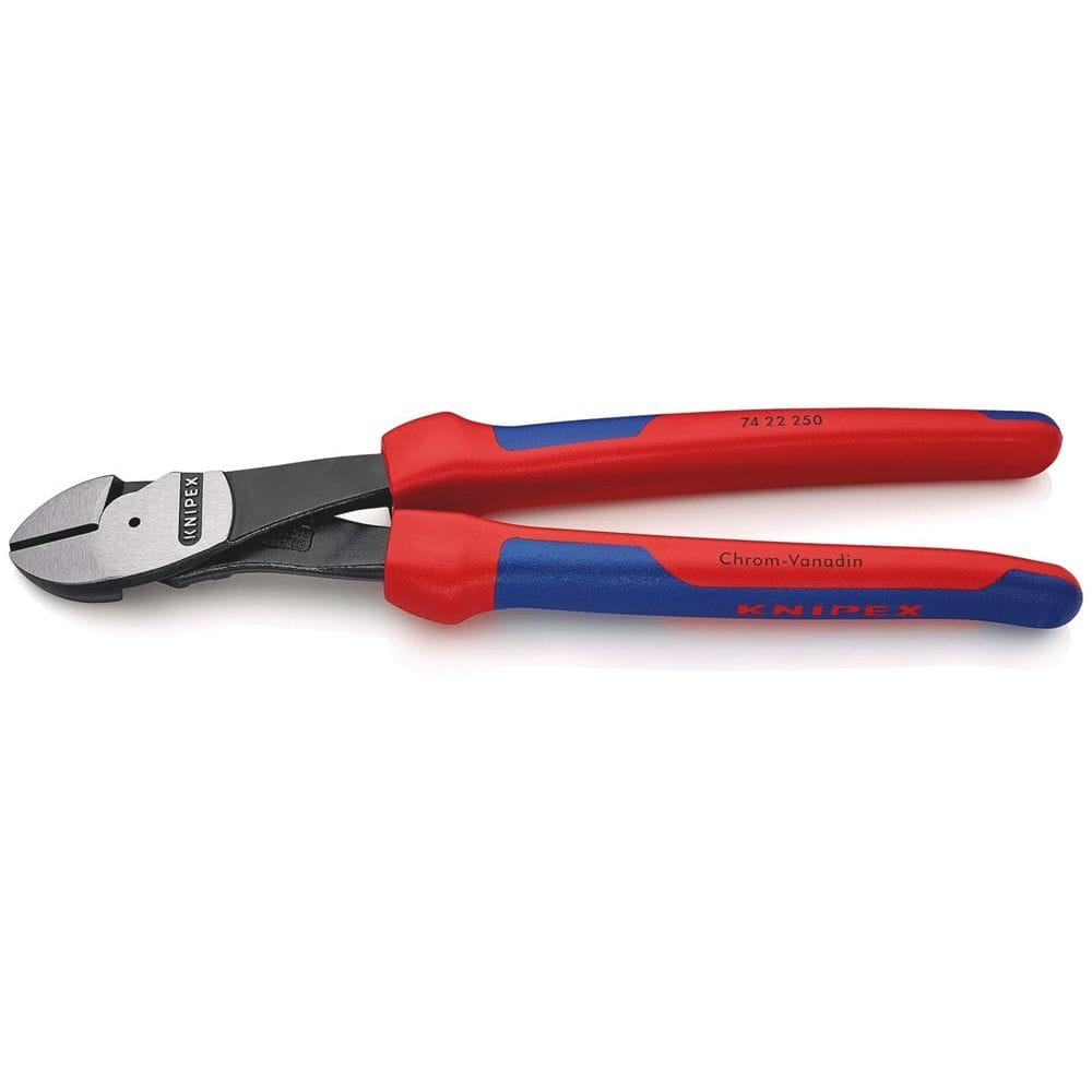KNIPEX 74 22 250 Kracht-zijsnijtang met meer-componentengrepen zwart geatramenteerd 250 mm-0