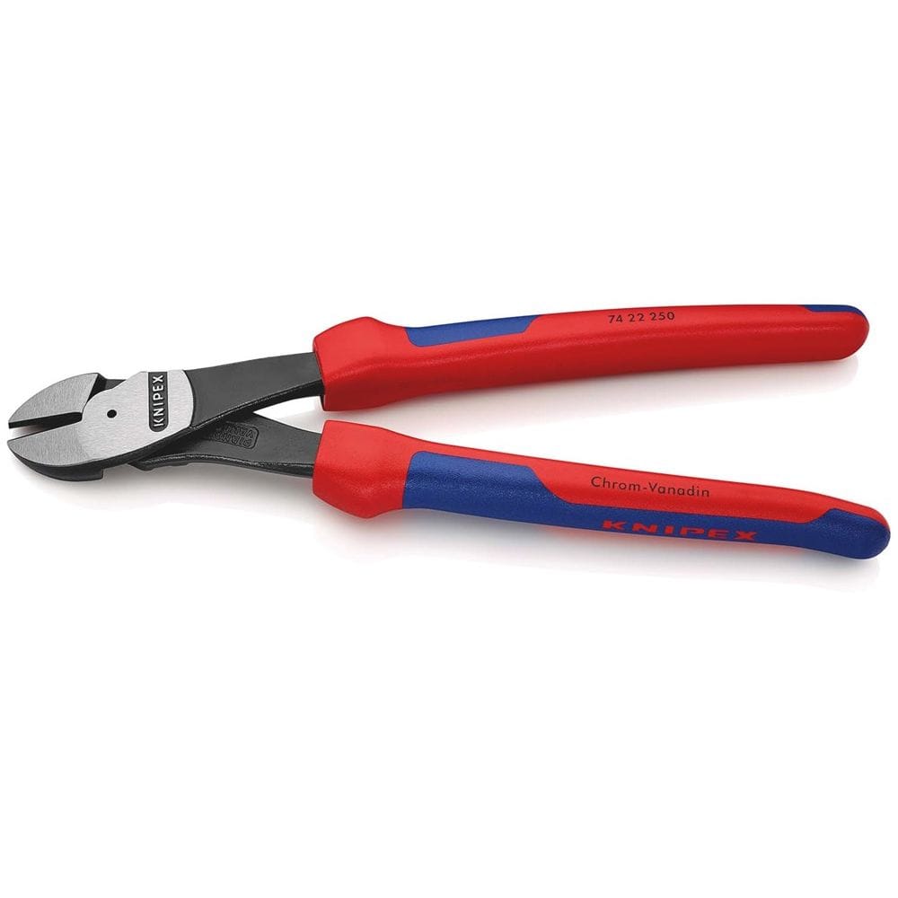 KNIPEX 74 22 250 Kracht-zijsnijtang met meer-componentengrepen zwart geatramenteerd 250 mm-2