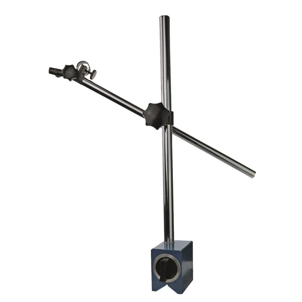 Meuhrhalter m. Magnetfu 80kg,M 12, Stange 20/16 Hohe 75x60x80mm-2