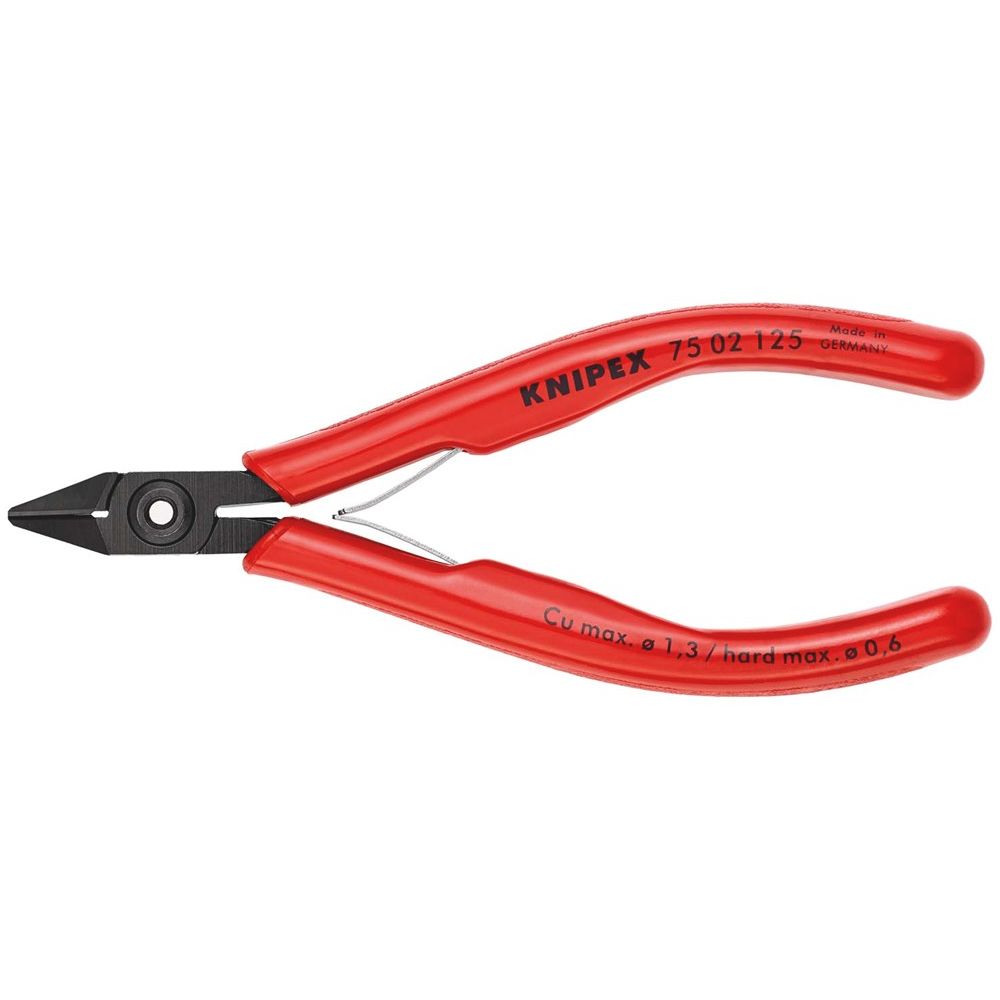 KNIPEX 75 02 125 Elektronica-zijsnijtang met kunststof bekleed gebruineerd 125 mm-0
