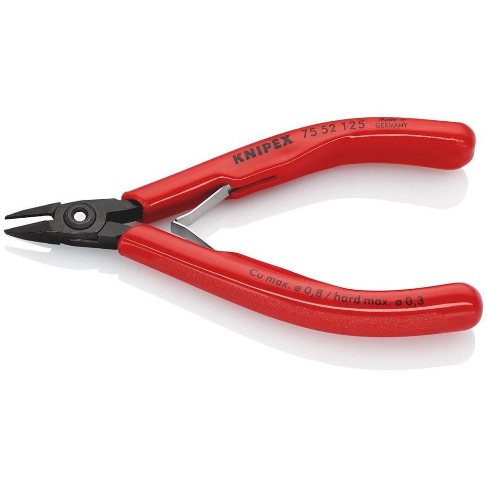 KNIPEX 75 52 125 Elektronica-zijsnijtang met kunststof bekleed gebruineerd 125 mm-2