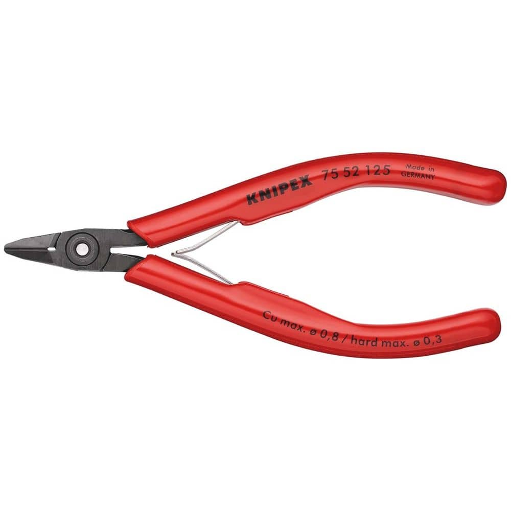 KNIPEX 75 52 125 Elektronica-zijsnijtang met kunststof bekleed gebruineerd 125 mm-0