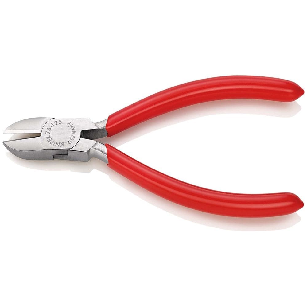 KNIPEX 76 03 125 Zijsnijtang voor elektromechanica met kunststof bekleed verchroomd 125 mm-2