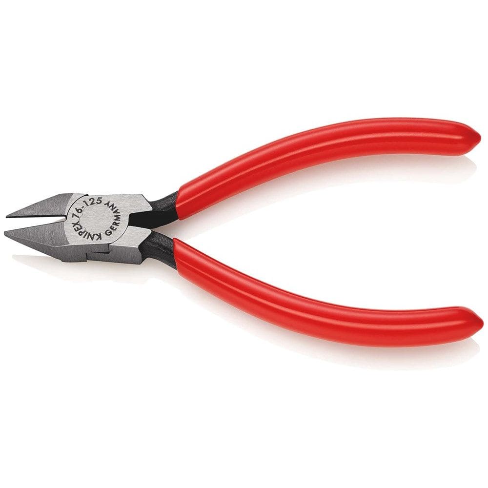 KNIPEX 76 81 125 Zijsnijtang voor elektromechanica met kunststof bekleed zwart geatramenteerd 125 mm-2