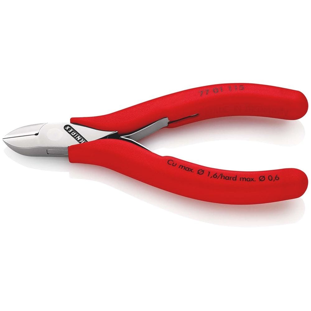KNIPEX 77 01 115 Elektronica-zijsnijtang met kunststof bekleed 115 mm-0