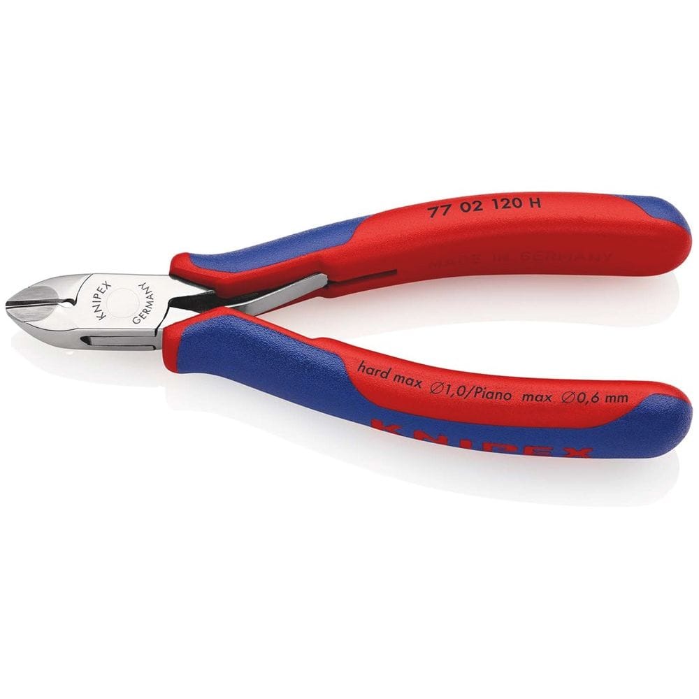 KNIPEX 77 02 120 H Elektronica-zijsnijtang met snijkant uit hard metaal met meer-componentengrepen 1-0
