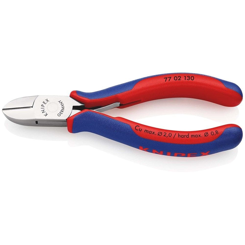 KNIPEX 77 02 130 Elektronica-zijsnijtang met meer-componentengrepen 130 mm-0