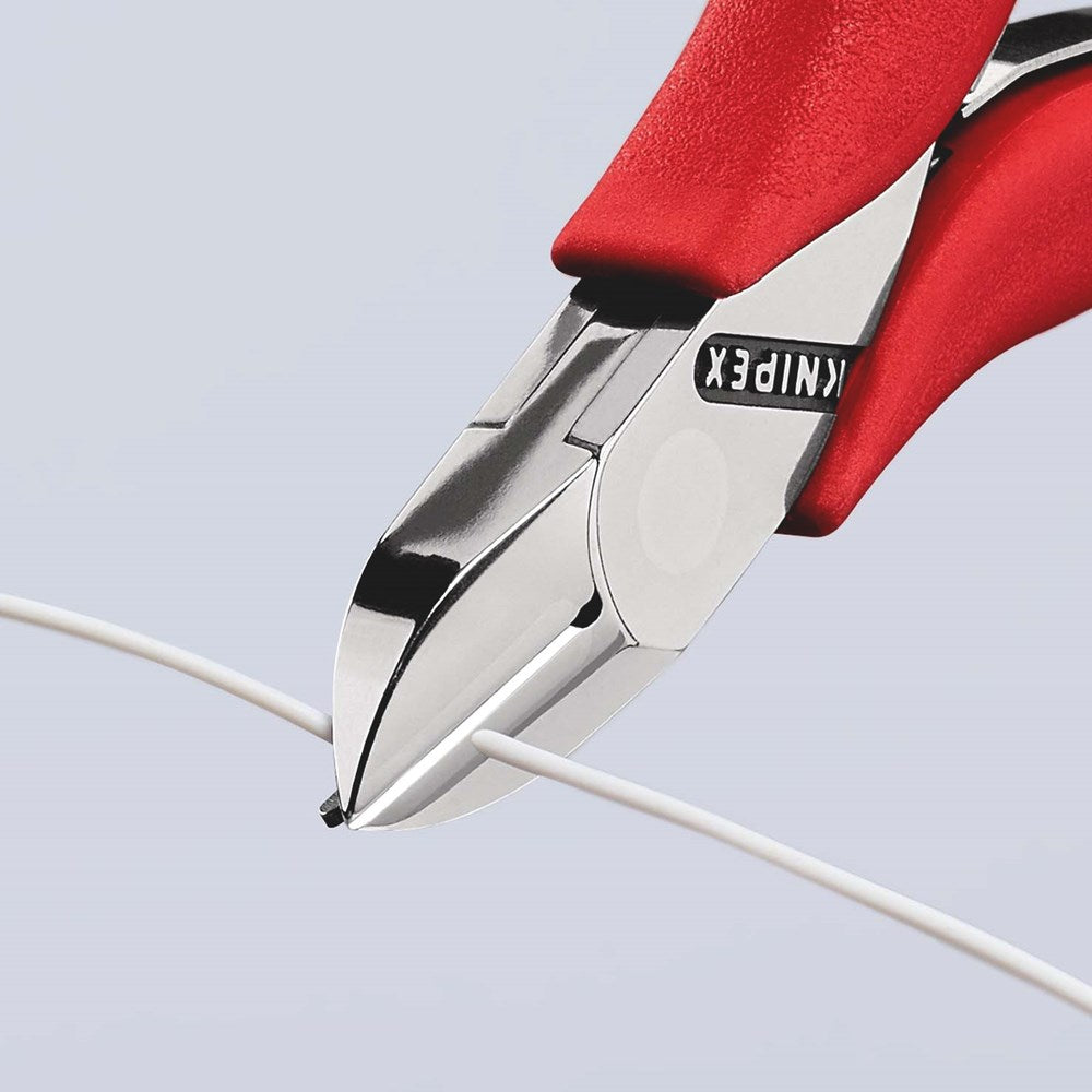 KNIPEX 77 11 115 Elektronica-zijsnijtang met anti-slip kunststof bekleed 115 mm-3