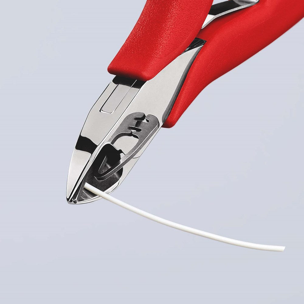 KNIPEX 77 11 115 Elektronica-zijsnijtang met anti-slip kunststof bekleed 115 mm-4