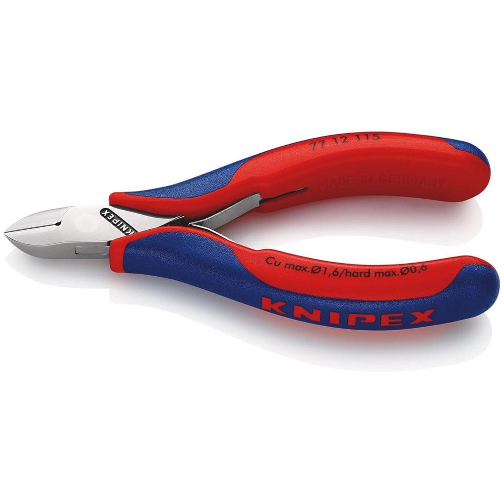 KNIPEX 77 12 115 Elektronica-zijsnijtang met meer-componentengrepen 115 mm-0