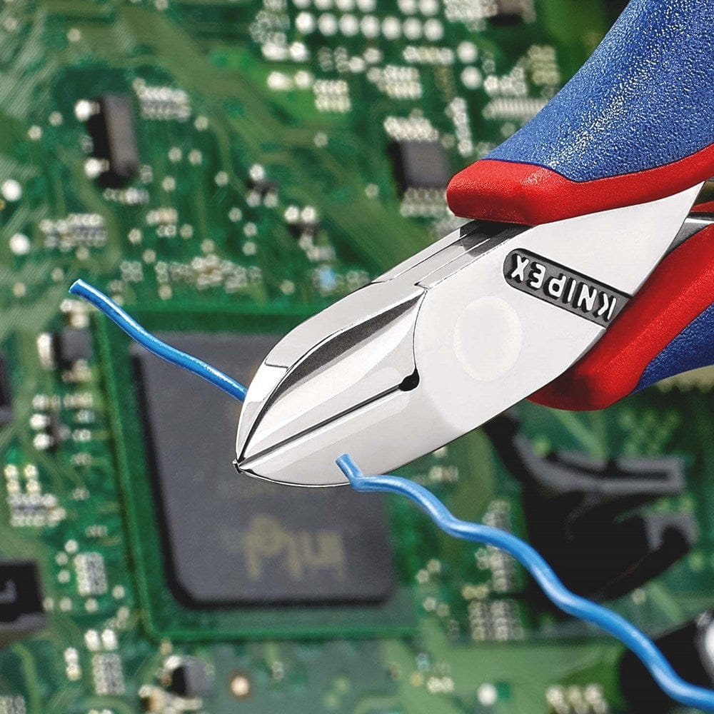 KNIPEX 77 12 115 Elektronica-zijsnijtang met meer-componentengrepen 115 mm-3