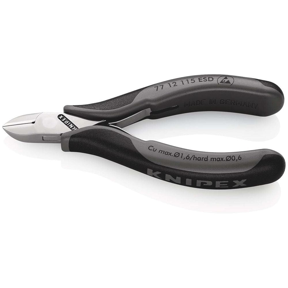 KNIPEX 77 12 115 ESD Elektronica-zijsnijtangen ESD met meer-componentengrepen 115 mm-0