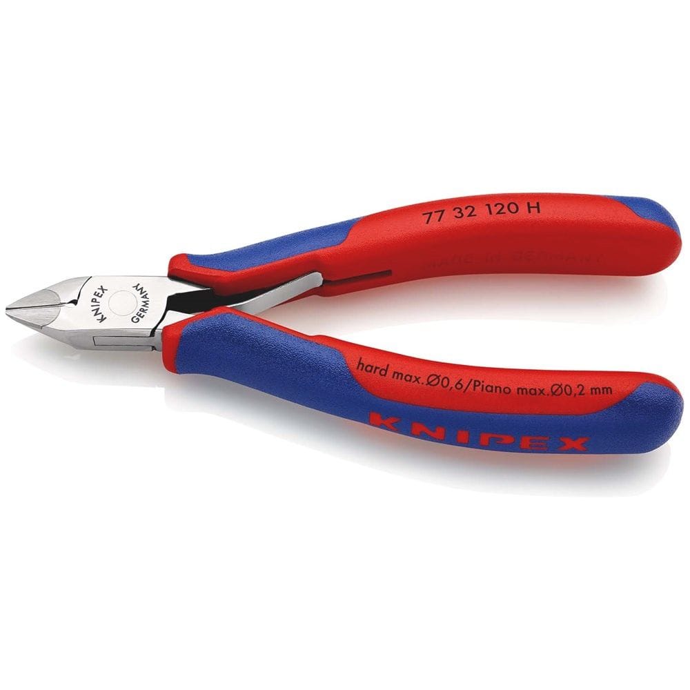 KNIPEX 77 32 120 H Elektronica-zijsnijtang met snijkant uit hard metaal met meer-componentengrepen 1-0
