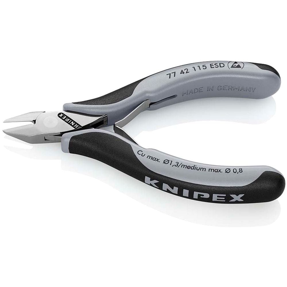 KNIPEX 77 42 115 ESD Elektronica-zijsnijtangen ESD met meer-componentengrepen 115 mm-1