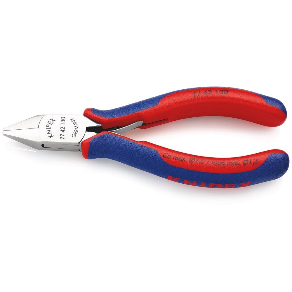 KNIPEX 77 42 130 Elektronica-zijsnijtang met meer-componentengrepen 130 mm-0