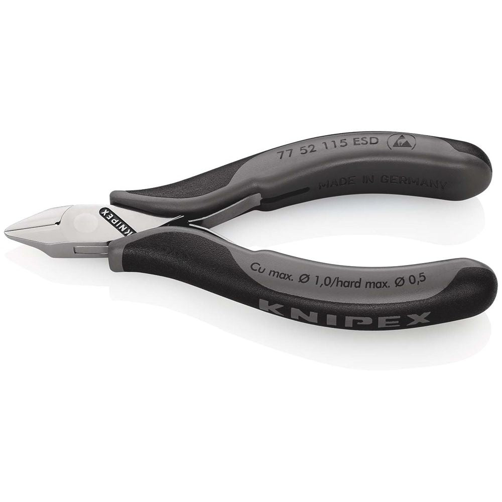 KNIPEX 77 52 115 ESD Elektronica-zijsnijtangen ESD met meer-componentengrepen 115 mm-0