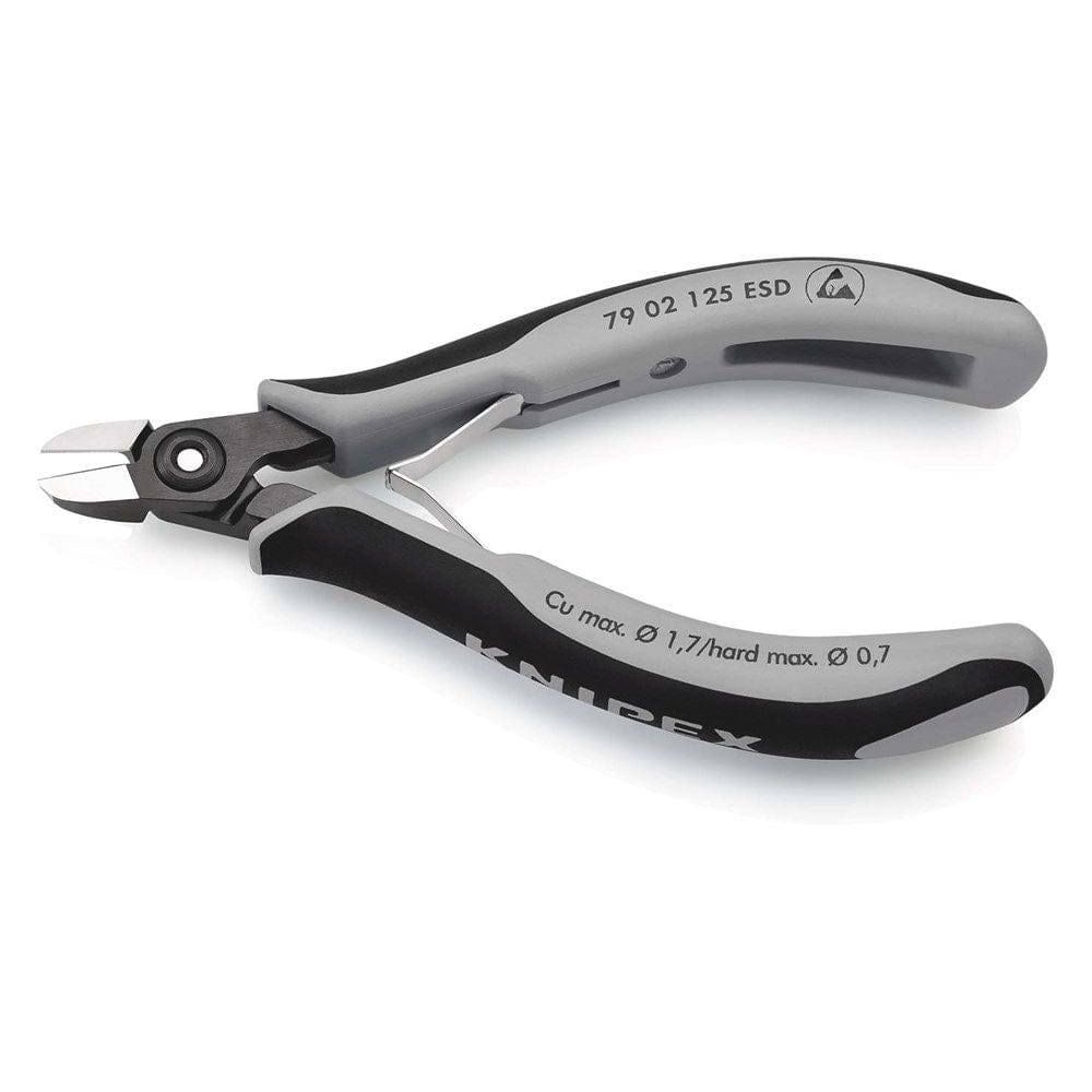 KNIPEX 79 02 125 ESD Precisie elektronica-zijsnijtang ESD met meer-componentengrepen gebruineerd 125-2