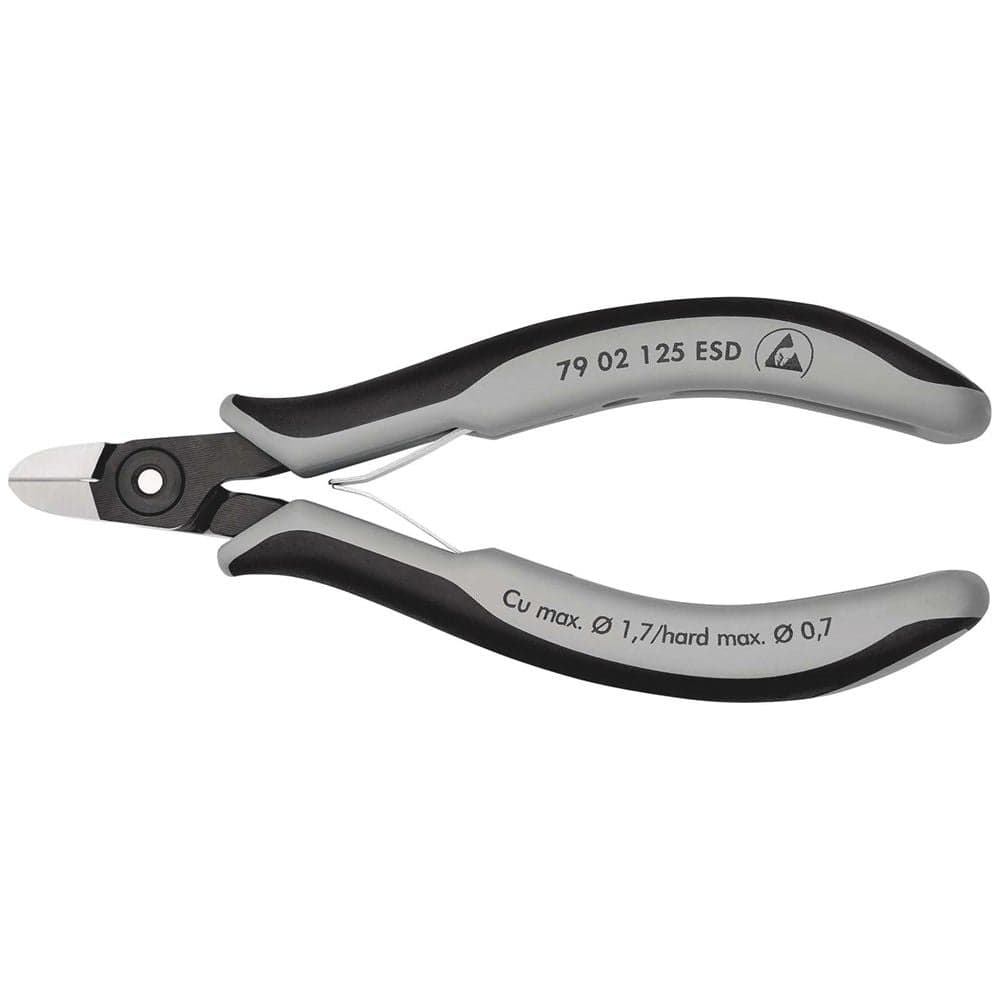 KNIPEX 79 02 125 ESD Precisie elektronica-zijsnijtang ESD met meer-componentengrepen gebruineerd 125-0