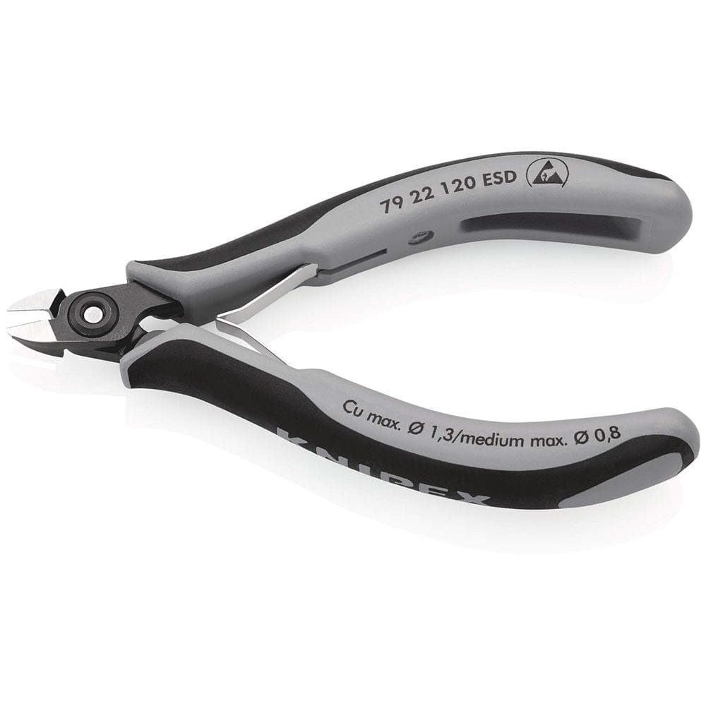 KNIPEX 79 22 120 ESD Precisie elektronica-zijsnijtang ESD met meer-componentengrepen gebruineerd 120-2