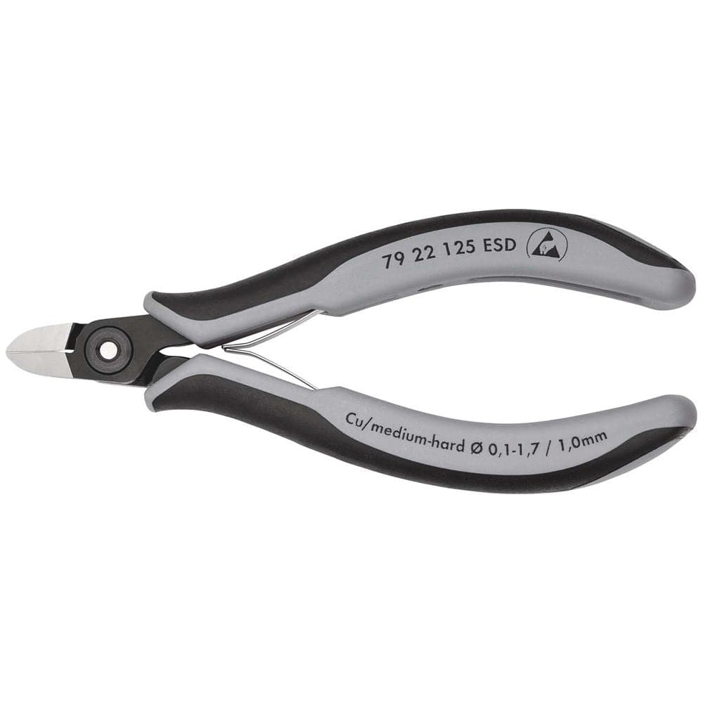 KNIPEX 79 22 125 ESD Precisie elektronica-zijsnijtang ESD met meer-componentengrepen gebruineerd 125-0