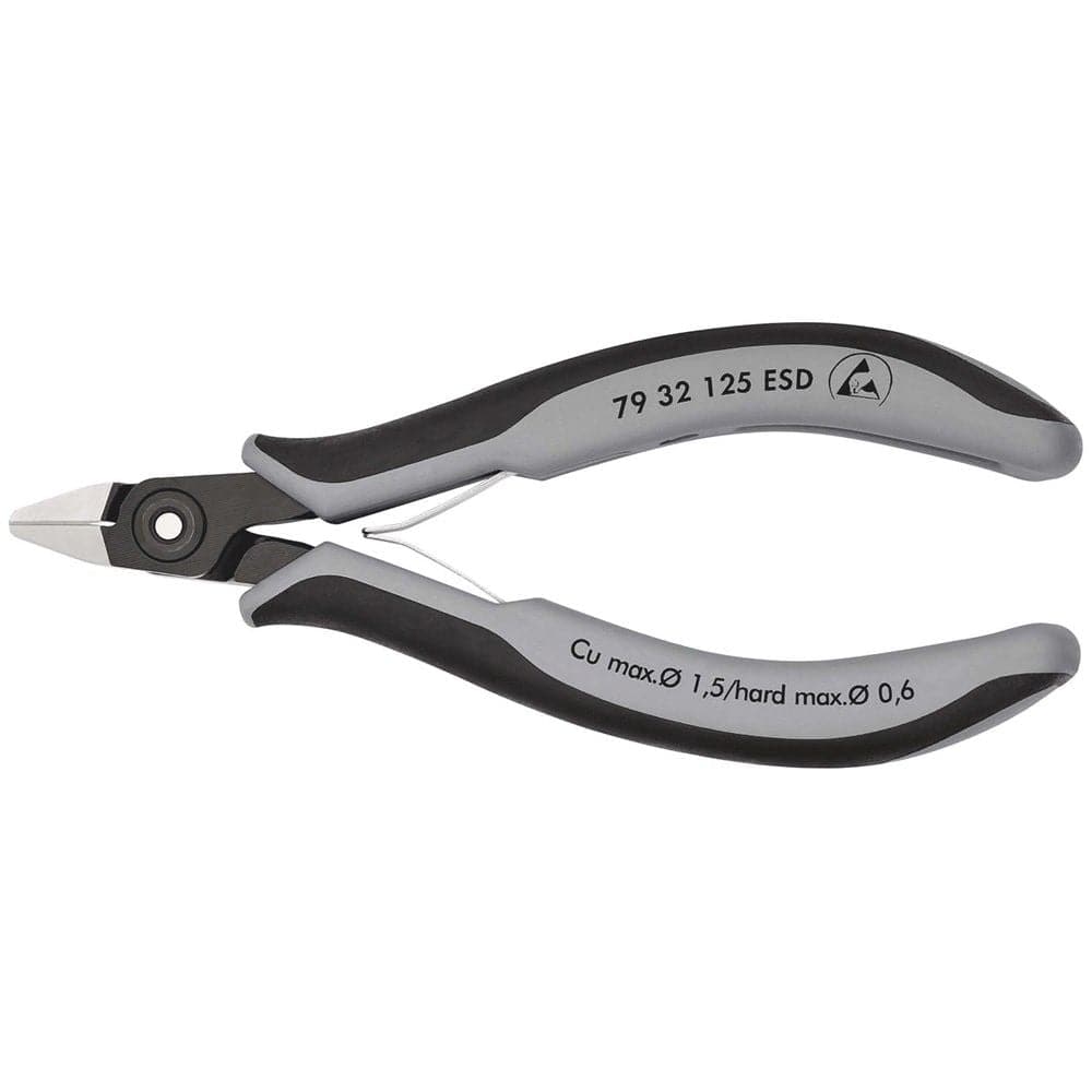 KNIPEX 79 32 125 ESD Precisie elektronica-zijsnijtang ESD met meer-componentengrepen gebruineerd 125-0