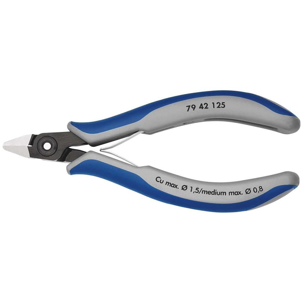 KNIPEX 79 42 125 Precisie elektronica-zijsnijtang met meer-componentengrepen gebruineerd 125 mm-0