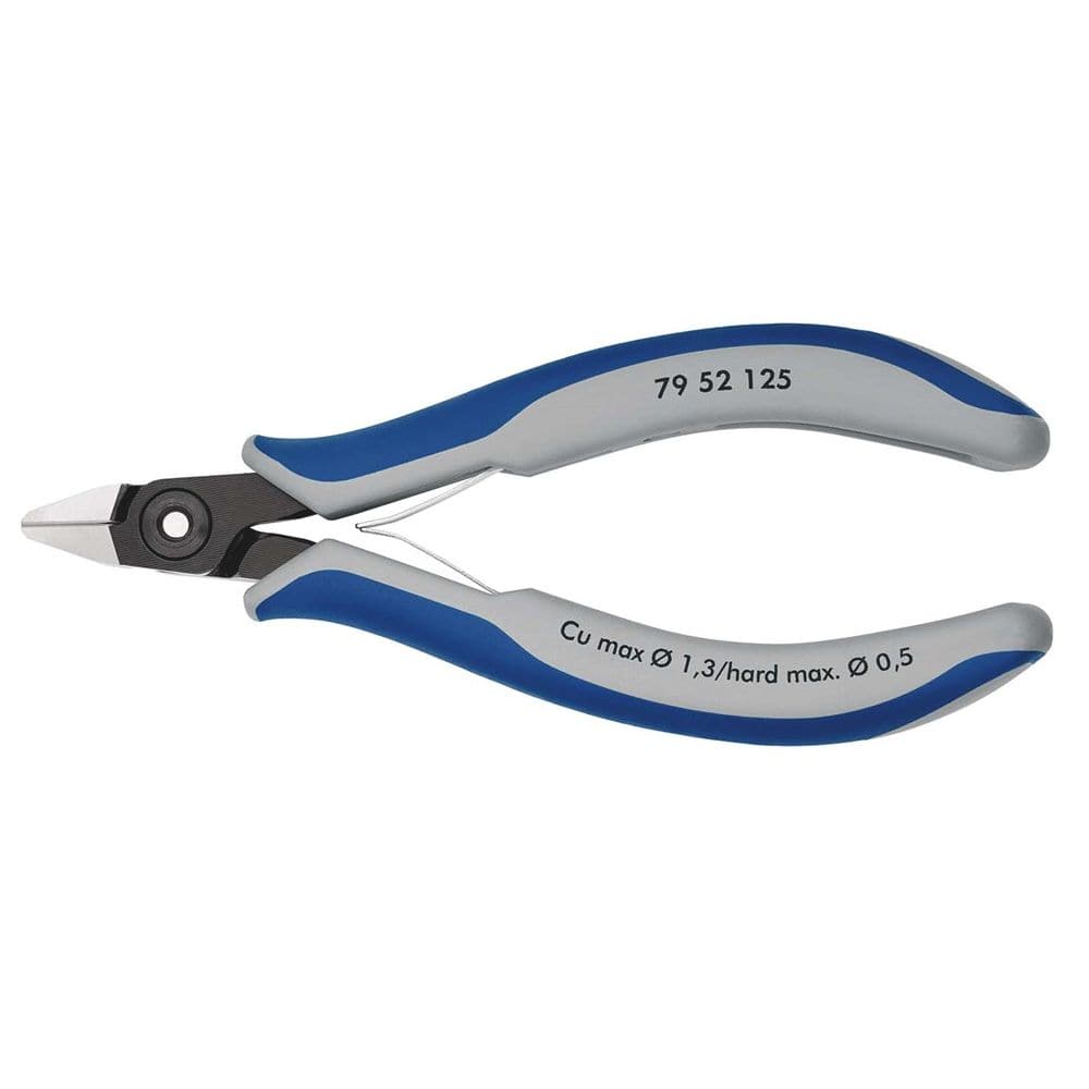 KNIPEX 79 52 125 Precisie elektronica-zijsnijtang met meer-componentengrepen gebruineerd 125 mm-0