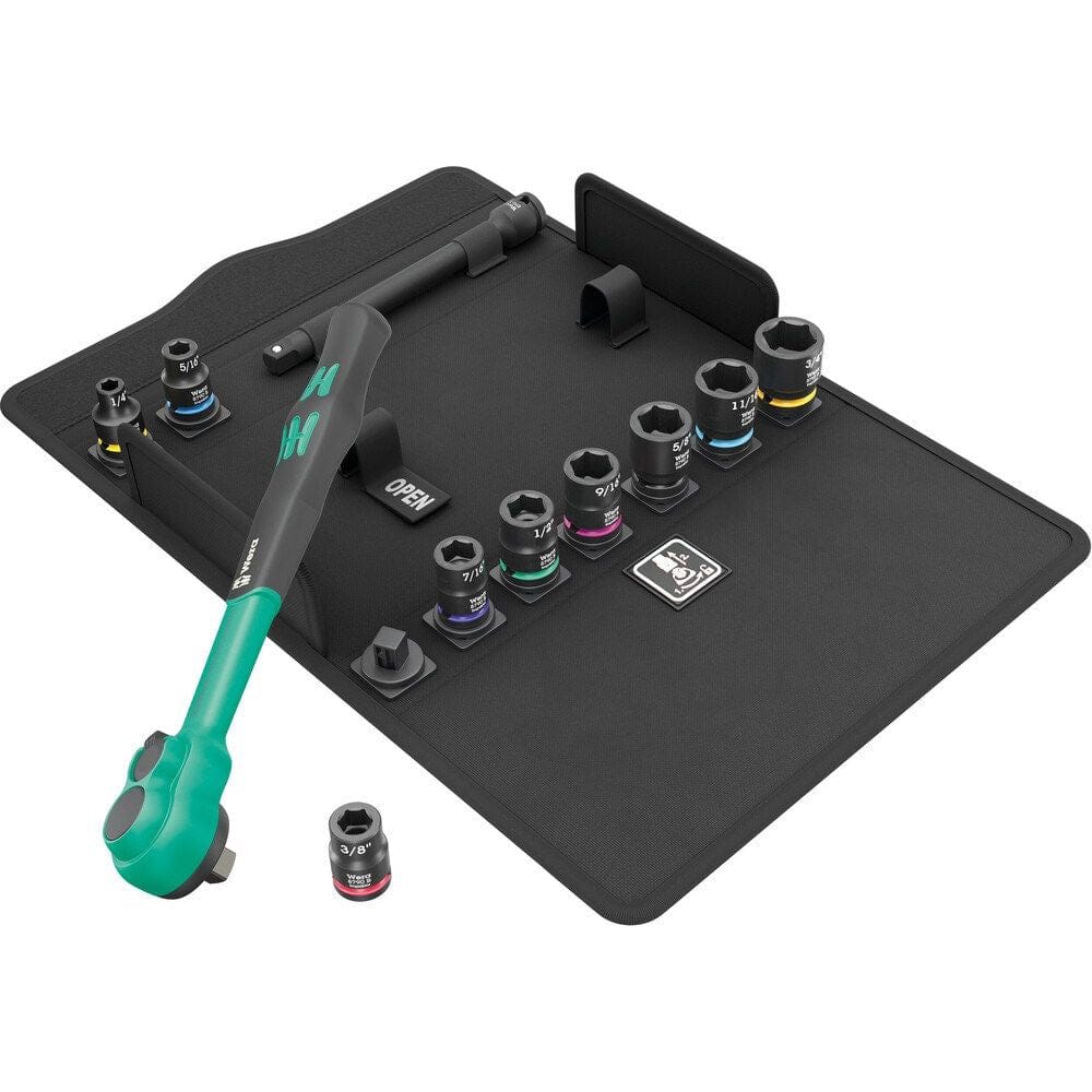 8100 SB 13 Zyklop Comfort ratelset, omschakelpal, 3/8" aandrijving, Imperial-0