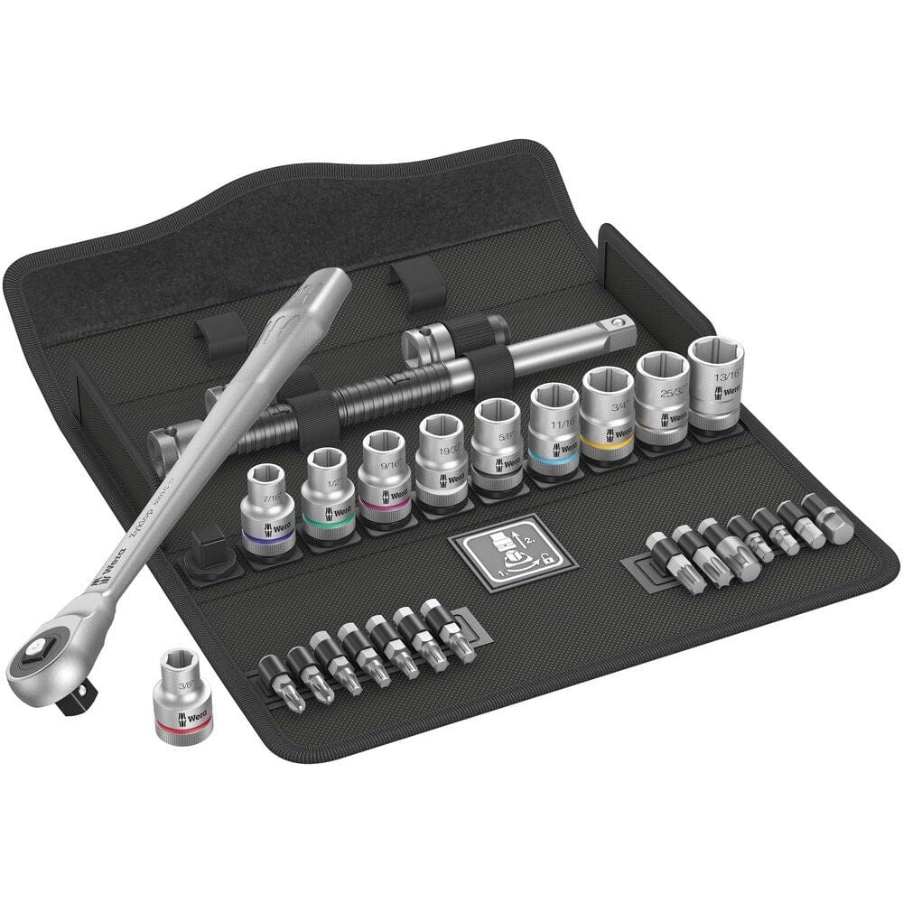 8100 SC 10 ZYKLOP METAL-RATELSET DOORSTEEKVIERKANT, 1/2"-AANDRIJVING, INCH, 28-DELIG-0
