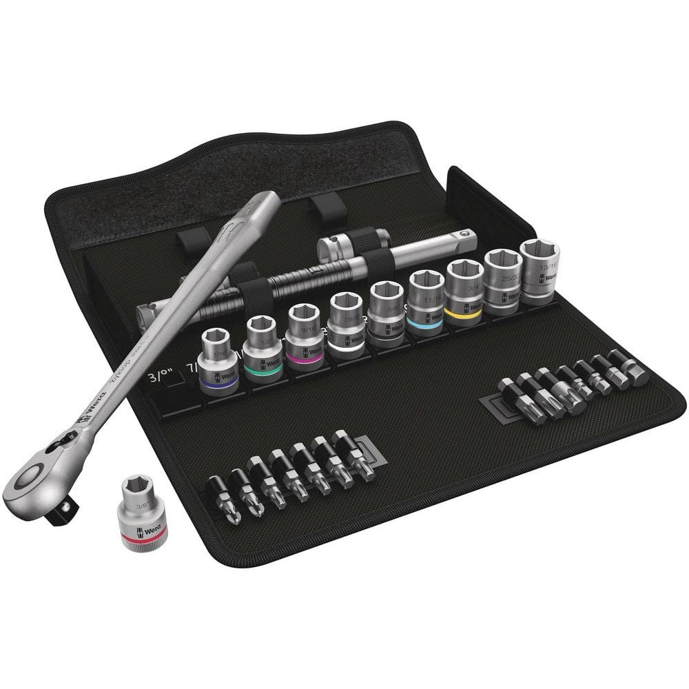 8100 SC 11 ZYKLOP METAL-RATELSET, OMSCHAKELPAL, 1/2"-AANDRIJVING, INCH, 28-DELIG-0