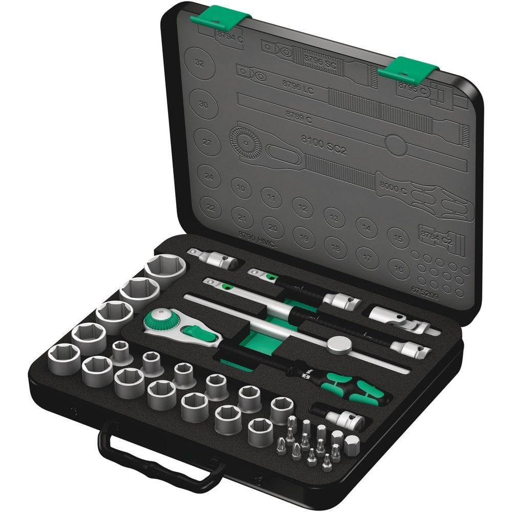 8100 SC 2 ZYKLOP SPEED RATEL- EN DOPPENSET, 1/2"-AANDRIJVING, METRISCH, 37-DELIG-0