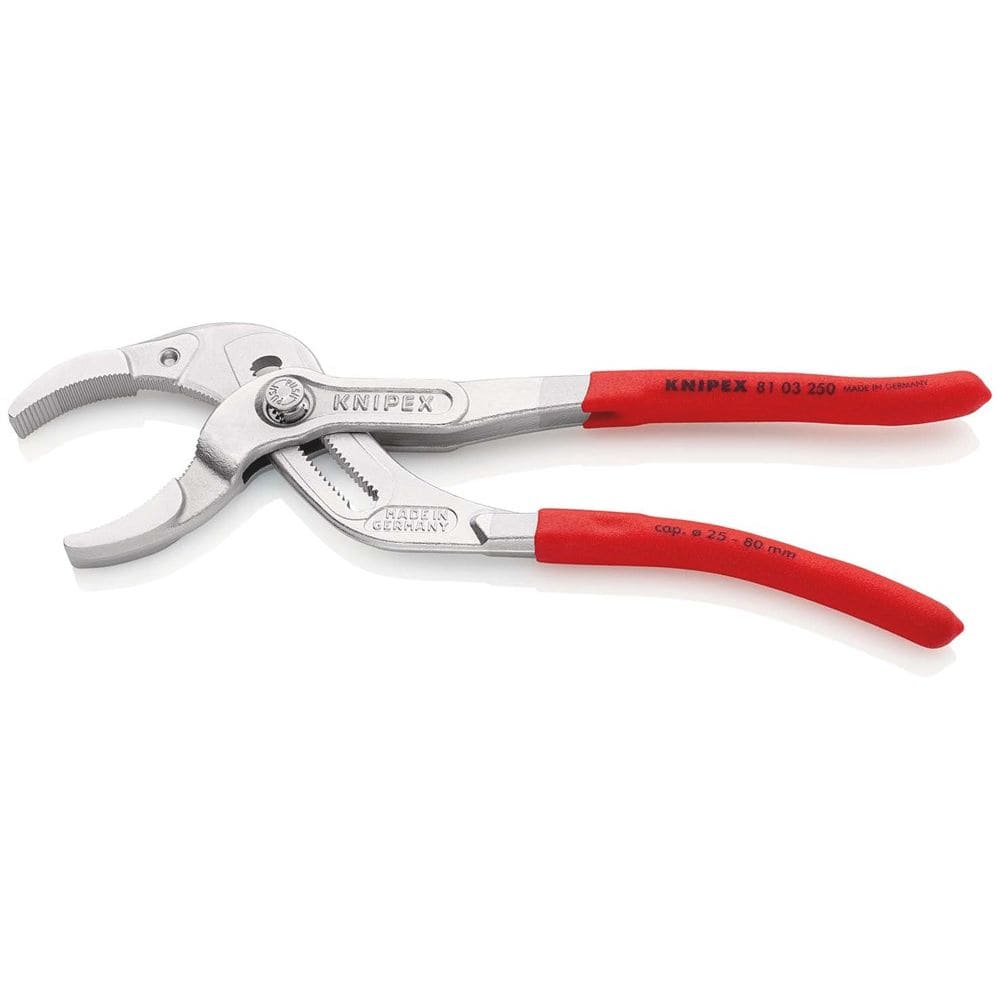 KNIPEX 81 03 250 Sifon- en connectorentang met anti-slip kunststof bekleed verchroomd 250 mm-2