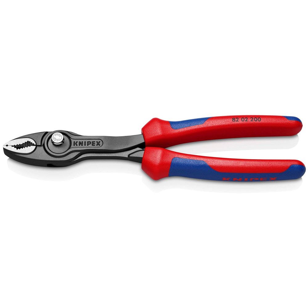 KNIPEX 82 02 200 TwinGrip Verstelbare grijptang met meer-componentengrepen zwart geatramenteerd 200-0