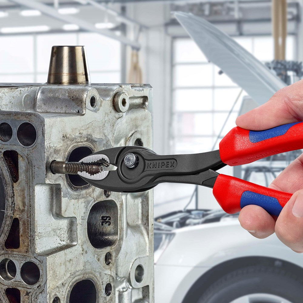 KNIPEX 82 02 200 TwinGrip Verstelbare grijptang met meer-componentengrepen zwart geatramenteerd 200-7