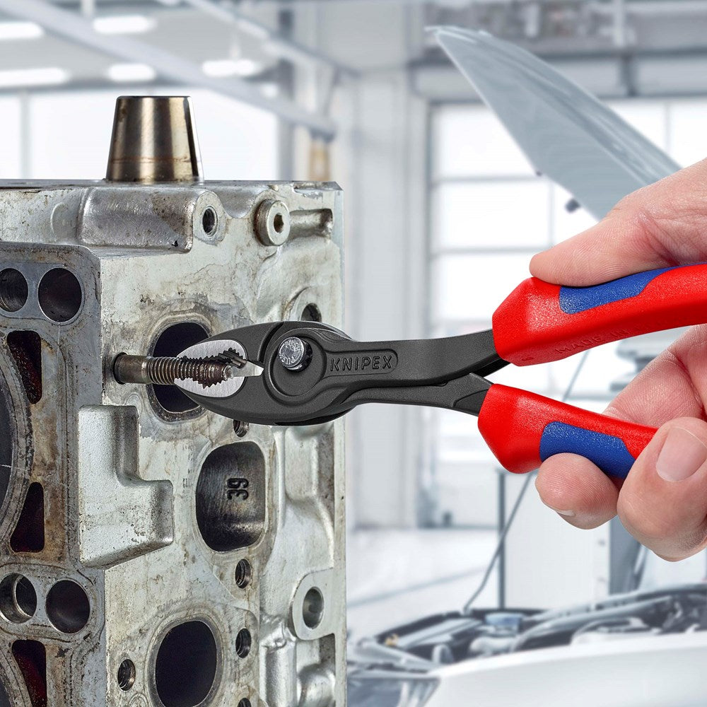 KNIPEX 82 02 200 TwinGrip Verstelbare grijptang met meer-componentengrepen zwart geatramenteerd 200-8